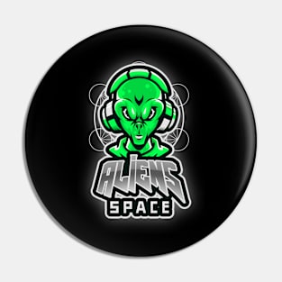 Aliens space Pin