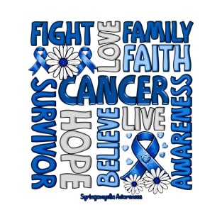 Syringomyelia Awareness - Fight love survivor ribbon T-Shirt