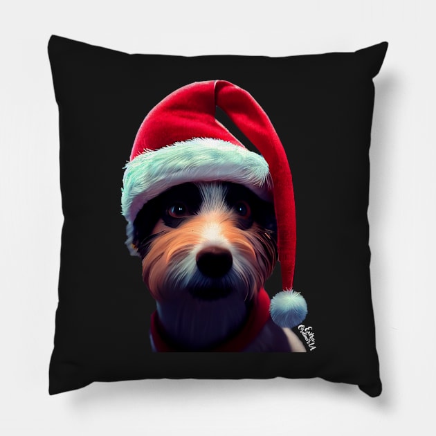 Christmas Cute dog Pillow by extraordinar-ia