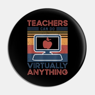 Online Class Teacher Gift Teachers Can Do Virtually Anything Pin