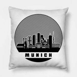 Munich Germany Skyline Pillow