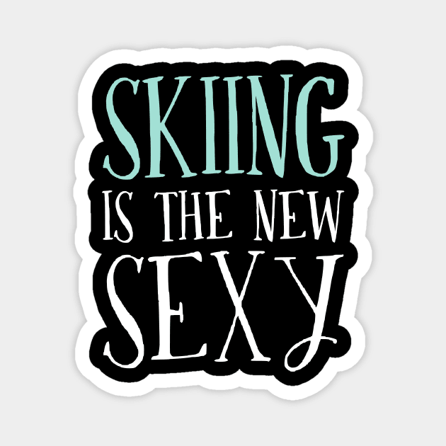 Gifts For Skiing Lovers Magnet by divawaddle