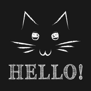 Chalk Kitty Hello T-Shirt