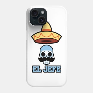 El Jefe Funny The Boss Skull Phone Case