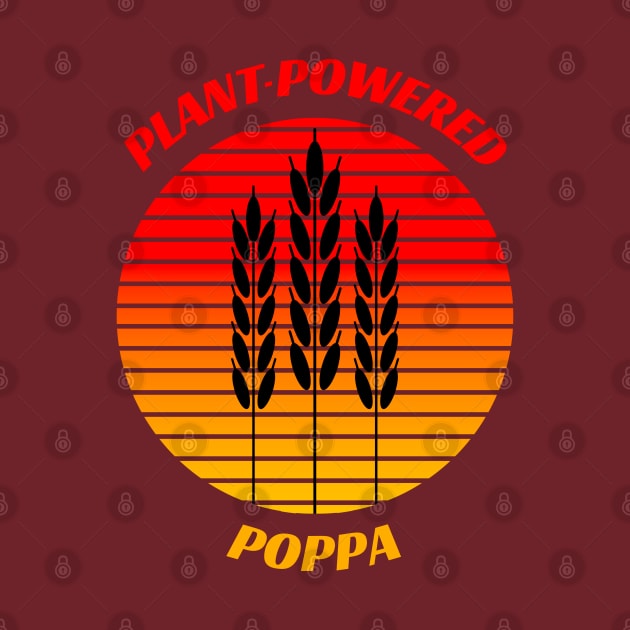 Plant-Powered Poppa - Veggie Dad Tee by TJWDraws