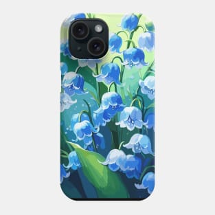 Blue Lily of The Valley Phone Case