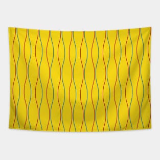 curved lines seamless pattern Tapestry