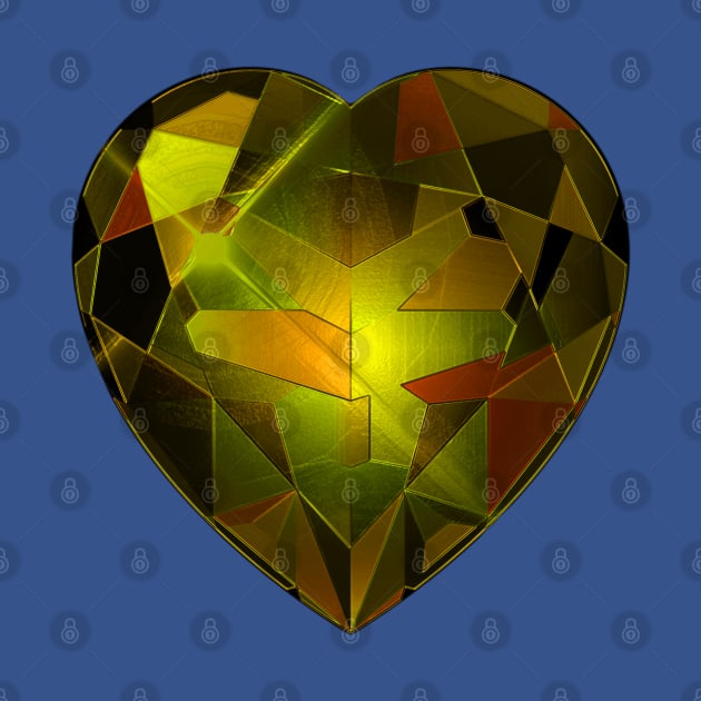 Yellow Heart Gemstone by The Black Panther