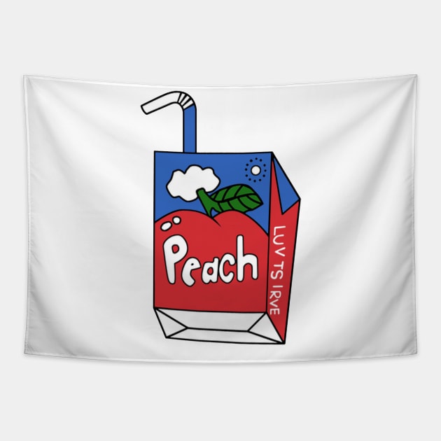 Peach Juice Tapestry by JonathanSandoval