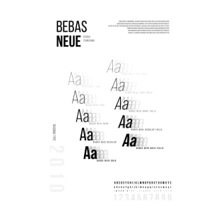 Bebas Neue Font Exploration T-Shirt