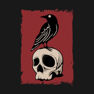 Raven On Skull T-Shirt