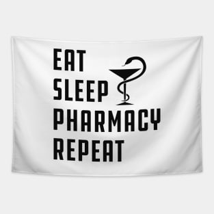 Pharmacy - Eat Sleep Pharmacy Repeat Tapestry