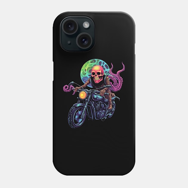 Radical Horror Biker From Another Universe Phone Case by SubtleSplit