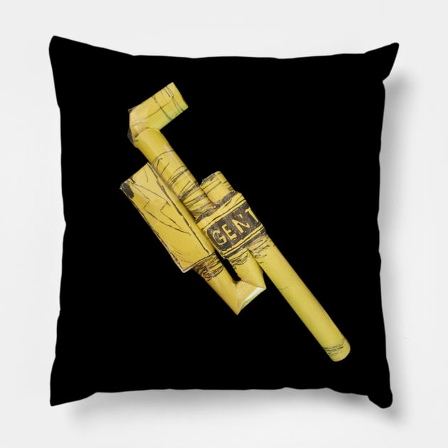 BATIM-DR GENT PIPE Pillow by House Of Henrys Art&Music