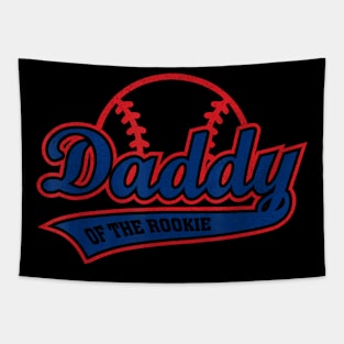 Funny Retro Baseball Daddy Of The Rookie Tapestry