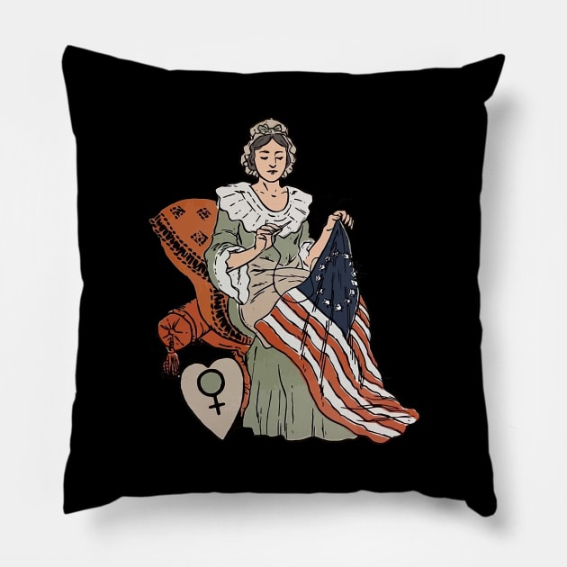 Betsy Ross Pillow by christinehearst