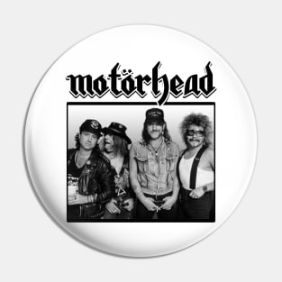 Motorhead White Black Pin