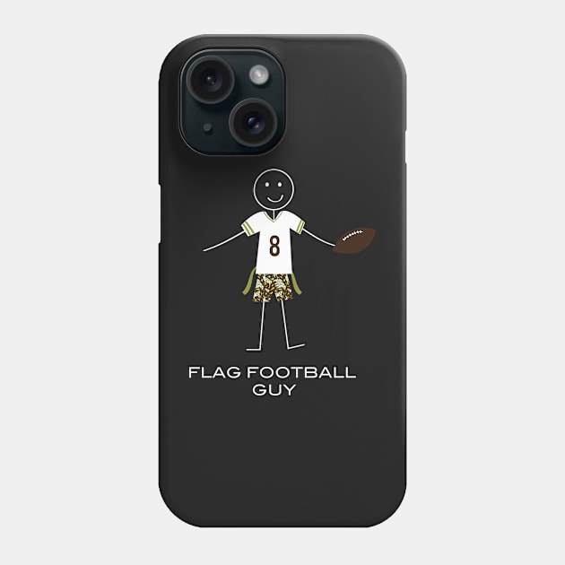 Funny Mens Flag Football Boy Phone Case by whyitsme