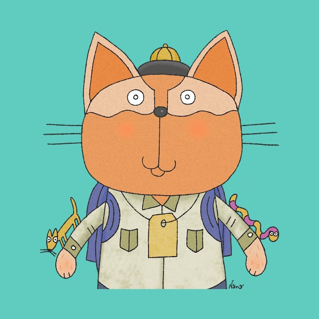 Cat Goof Forester by Ananamorph Art @PeculiarPeaks Nana Totem Wolfe