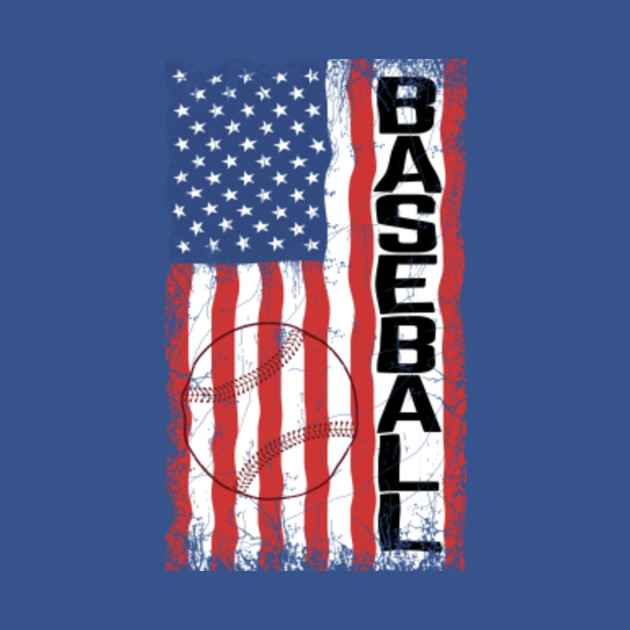 Discover baseball american flag distressed - Baseball American Flag - T-Shirt