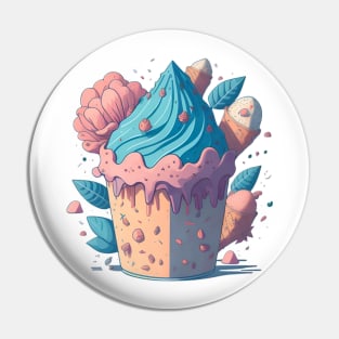 ice cream graffiti illustration Pin