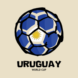 Uruguay Football Country Flag T-Shirt