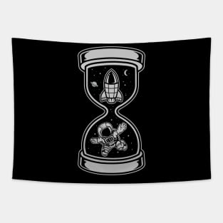 Astronaut Clock Tapestry