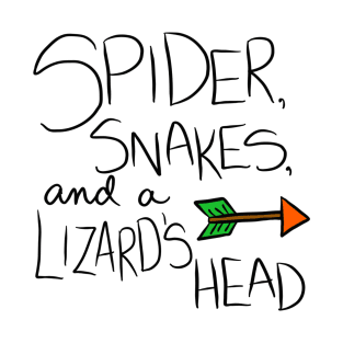 Spider, Snakes, and a Lizard's Head T-Shirt