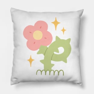 Sweet but Spiky Flower Pillow