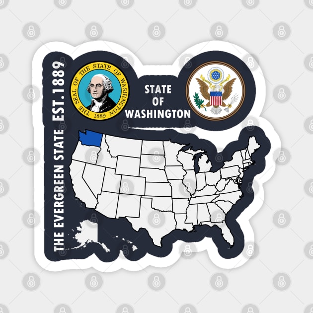 State of Washington Magnet by NTFGP