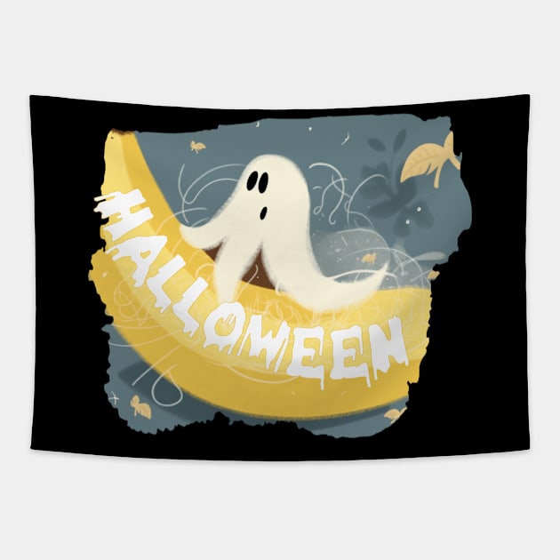 spooky love banana Tapestry by Pixy Official