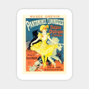 MUSEE GREVIN French Theatre Pantomime Musical Lithograph Poster Jules Cheret Magnet