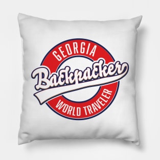 Georgia backpacker world traveler Pillow