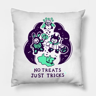 No Treats Juts Tricks! Halloween Pillow