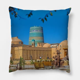 Uzbekistan. Khiva. Square. Pillow