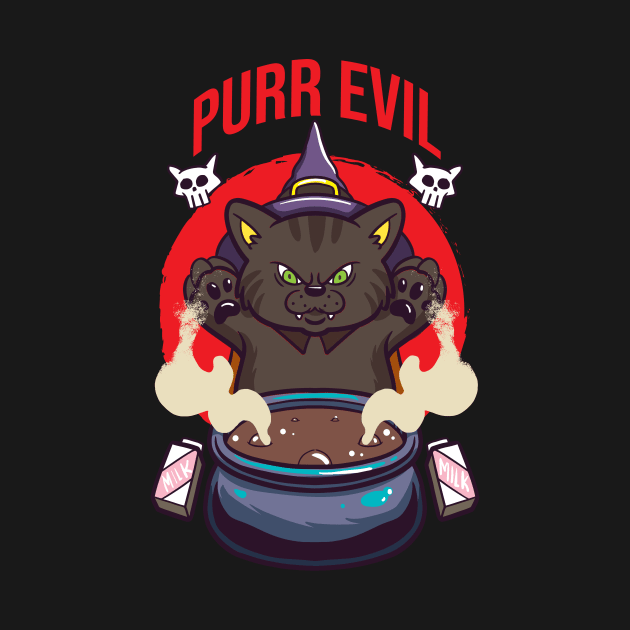 Purr Evil Cat by Cosmo Gazoo