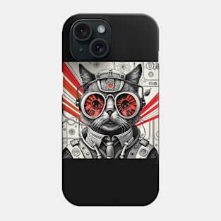 Cool Cyborg Cat Phone Case