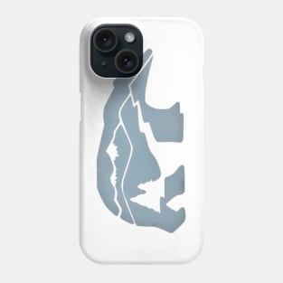 Camping with bear Phone Case