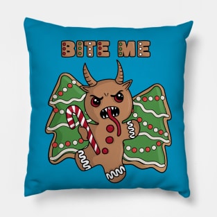 Gingerbread Krampus Pillow