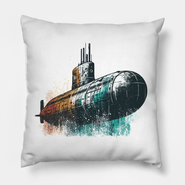 Submarine Pillow by Vehicles-Art