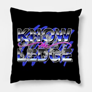 Know the Ledge vintage Pillow