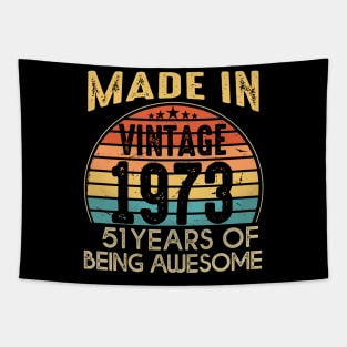 T4691973 Vintage 1973 51 Years Old Being Awesome Tapestry