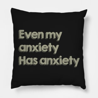 Relatable mood sticker design Pillow