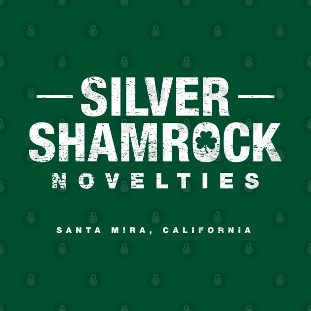 Silver Shamrock Novelties (aged look) by MoviTees.com