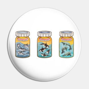 Aquamarine Antidepressants Pin