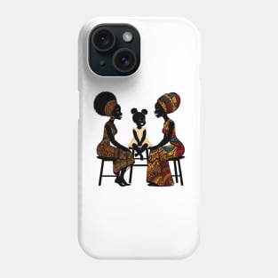 Afrocentric Women And Girl Phone Case