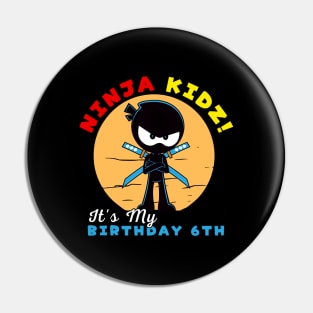 ninja birthday 6th Pin