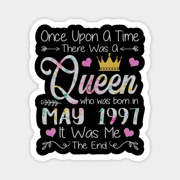 Girls 23rd Birthday Queen May 1997 Queen Birthday Magnet by daylightpombo3