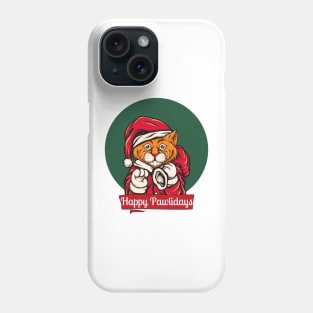 Happy pawlidays Phone Case