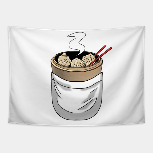 Dim Sum Pocket Tapestry by CCDesign